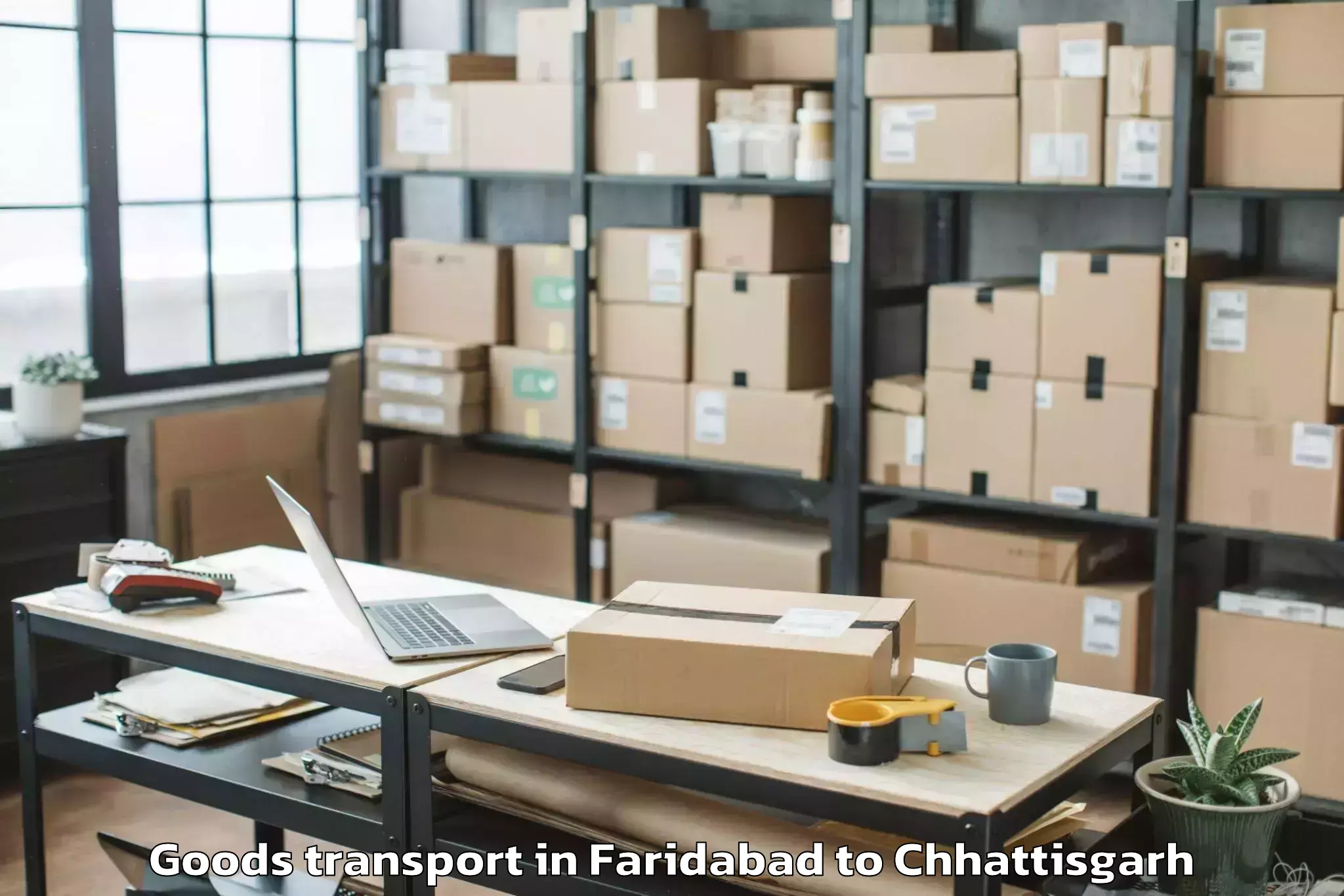 Hassle-Free Faridabad to Malkharoda Goods Transport